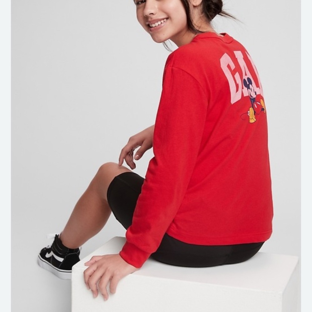 GAP Kids Red Long Sleeve Shirt